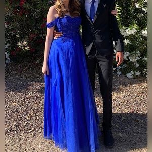 Royal Blue Ballgown Quinceanera / Prom Dress